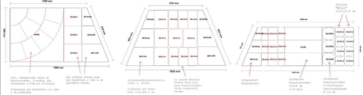 Arcoplast Thekenplanung anhand Ihrer Vorgaben